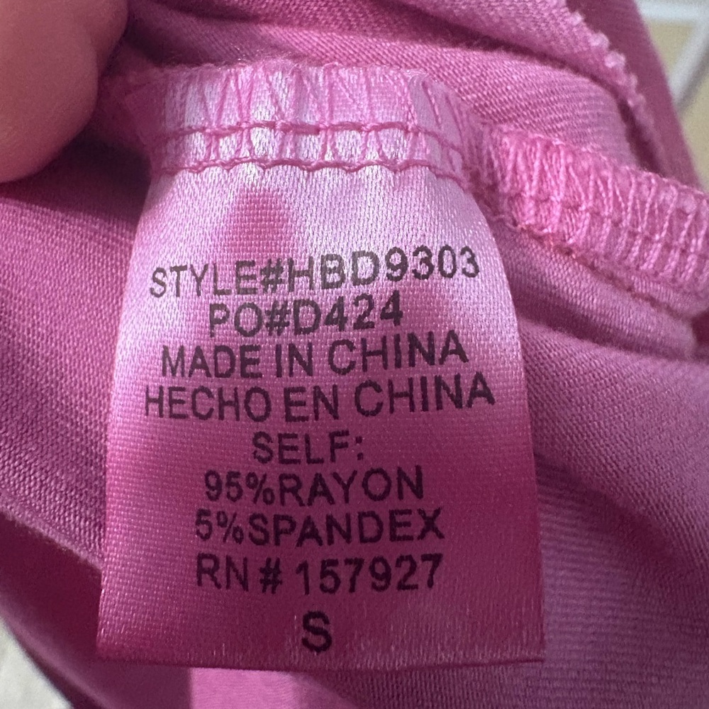 NWT LA MIEL Pink Midi Dress - Picture 6 of 6